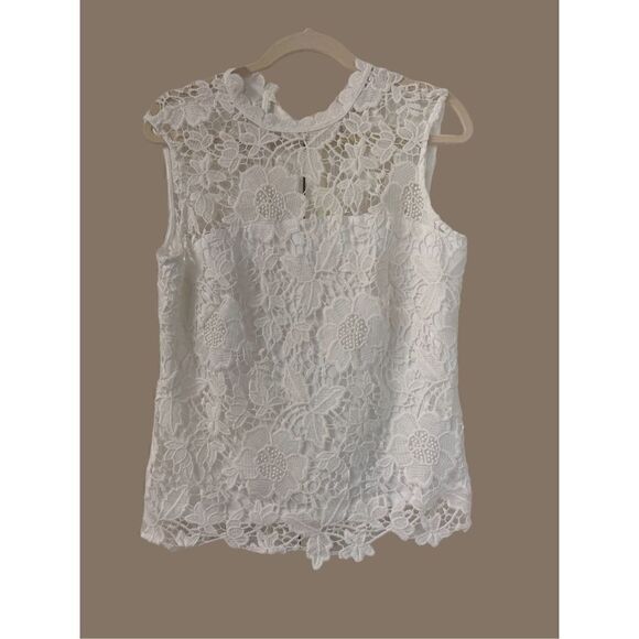 Nanette Lepore top lace with lining sz Medium - Picture 1 of 4